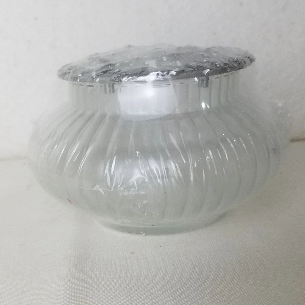 Rawcliffe Decorative Glass‎ Jar Potpourri garden sundial pewter Lid Scented VNTG